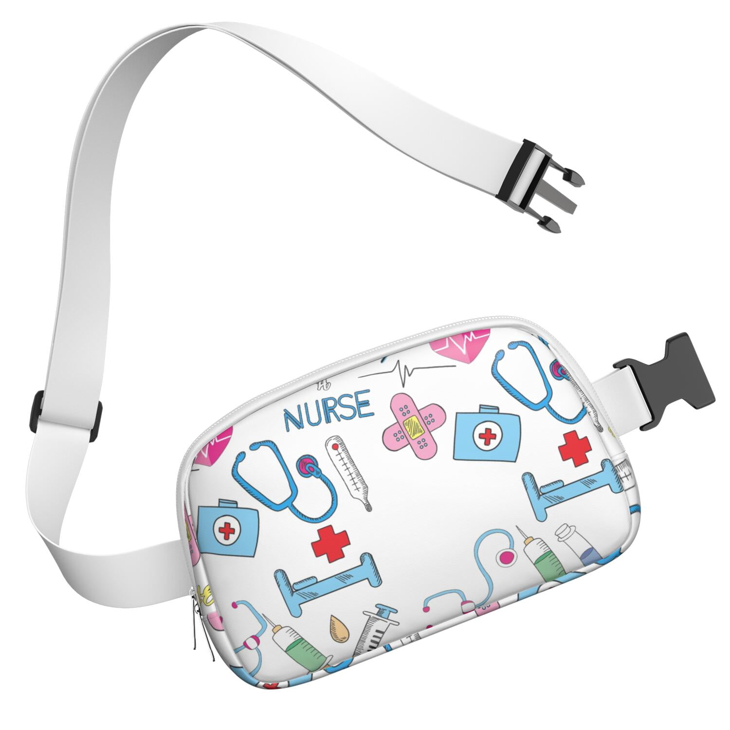 Cute Nurse Aesthetic Belt Bag – Funny Nurse Life Fanny Pack Gift for Nursing Students & Healthcare Heroes, Comfortable & Stylish