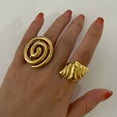 thumbnail image 5 of AOOOWER Spirals/Conch/Croissant Ring Unique Fashion Accessory for Parties and Travel, 5 of 18