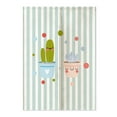 thumbnail image 1 of Cloth partition kitchen half curtain household bathroom curtain Simple green plant door curtain, 1 of 6