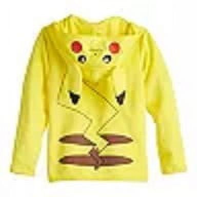 Yellow Pikachu Hoodie Pokemon Jolteon Full Zip Hoodie Electrifying