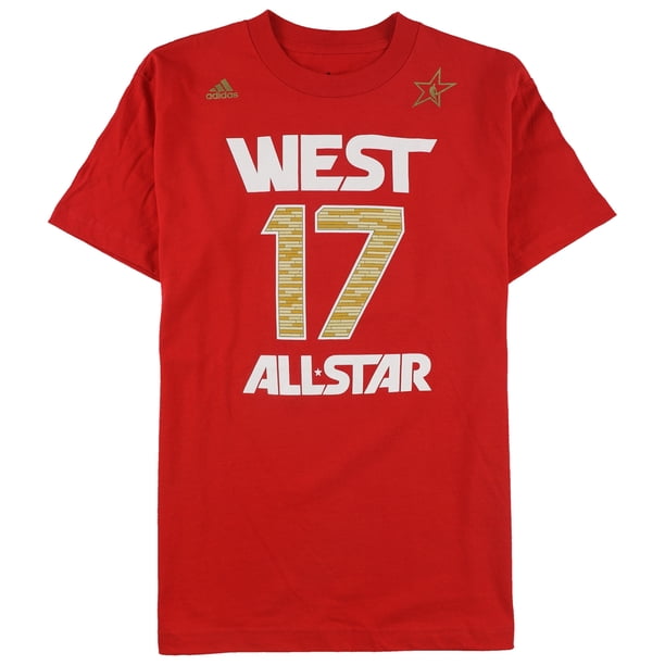 Adidas Mens West 17 Graphic T-Shirt red S