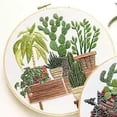 thumbnail image 2 of DIY Full Range Of Embroidery Starter Kit With Pattern Cross Stitch Kit With Bamboo Hoop, 2 of 5