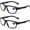 Reading 1.0 - Clear Lens/Black Frame, variant on ProtectX Stylish Anti-Fog & Scratch-Resistant Safety Glasses With Readers, UV Protection Goggles, Anti-Impact Lightweight Glasses for Men&Women, +1.0