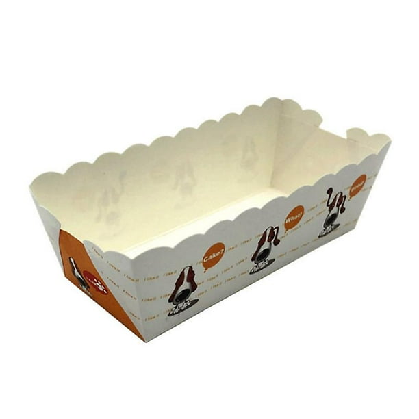 Disposable Rectangular Cake Paper Cup Baking Oven Paper High ...