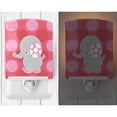 thumbnail image 2 of Caroline's Treasures BB6950CNL Elephant Big Polkadots Ceramic Night Light, 6x4x3", multicolor, 2 of 2