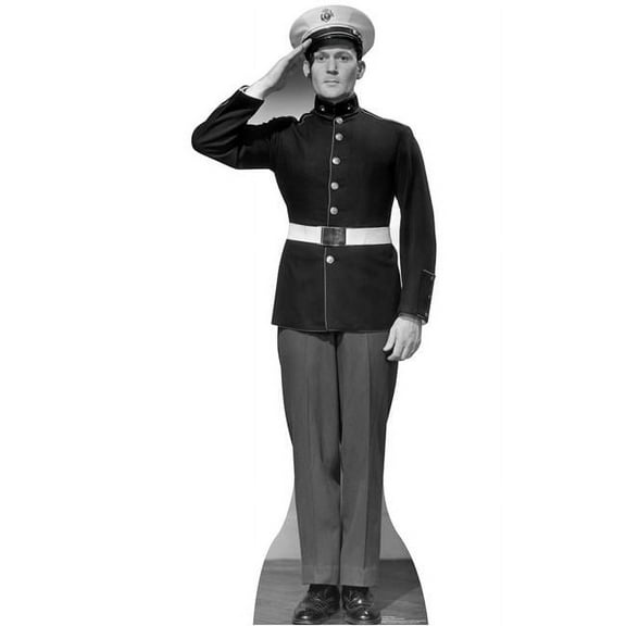 72 x 28 in. WW II US Marine Cardboard Standup