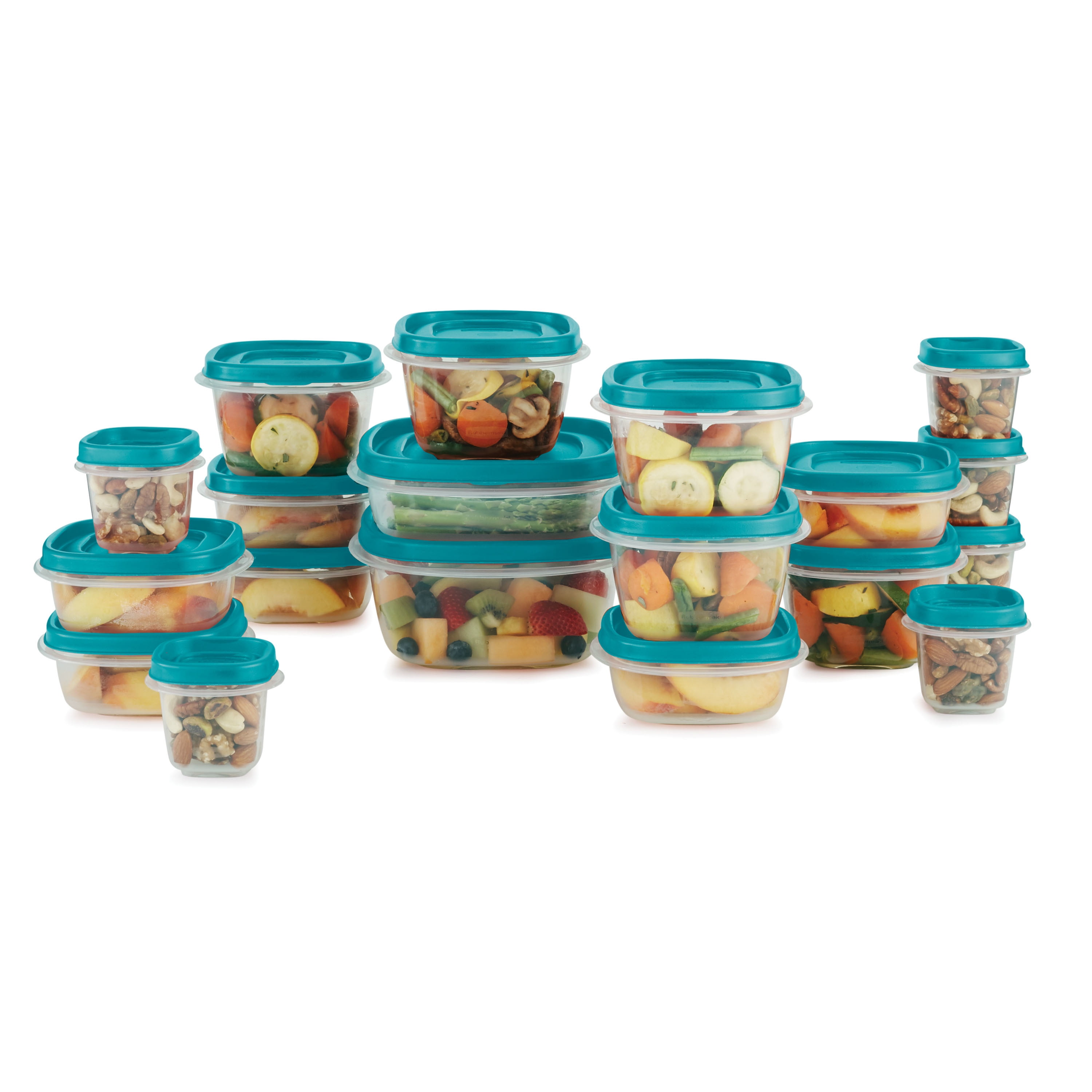 Rubbermaid Food Storage 38 Piece Set with Easy Find Lids, Teal