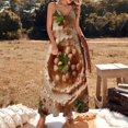 thumbnail image 3 of Robe Sans Manches Hummus Robes d'Été Jupe d'Été pour Femmes Robes de Mariage pour Femmes, 3 of 5