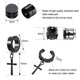 thumbnail image 2 of 10 Pairs Magnetic Stud Earrings for Men, Stainless Steel Magnetic Earrings, Non-Piercing Cross Dangle Hoop Earrings, 2 of 5