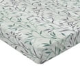 thumbnail image 4 of Ambesonne Forest Fitted Sheet, Woodland Branches Leafy Art, California King, Seafoam and Eggplant, 4 of 5