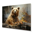 thumbnail image 2 of Designart "Boundary of the Bears II" Animals Metal Wall Art Prints, 2 of 5