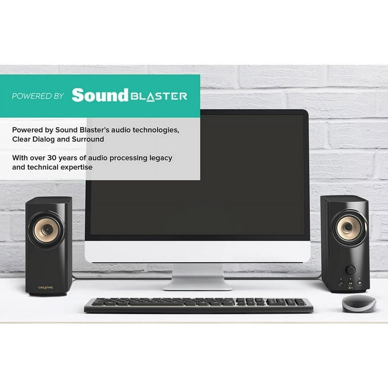 Creative T60 2.0 Compact Desktop Hi-Fi Speakers, USB-C Creative T60 2.0 Compact Desktop Hi-Fi Speakers, USB-C