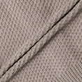 thumbnail image 4 of Women'S Oversized Cropped Cardigan Sweater Open Front Long Sleeve Button Down Knit Outwear Coffee Color L, 4 of 9