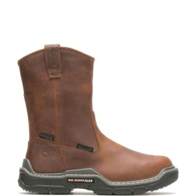 

Wolverine Raider DuraShocks Waterproof Met-Guard Wellington Men Peanut
