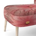 thumbnail image 5 of Designart "Vintage Ethereal Pink Retro Flower II" Upholstered Modern Midcentury Accent Chair and Modern & Contemporary Arm Chair - Multiple Color & Pattern, 5 of 7