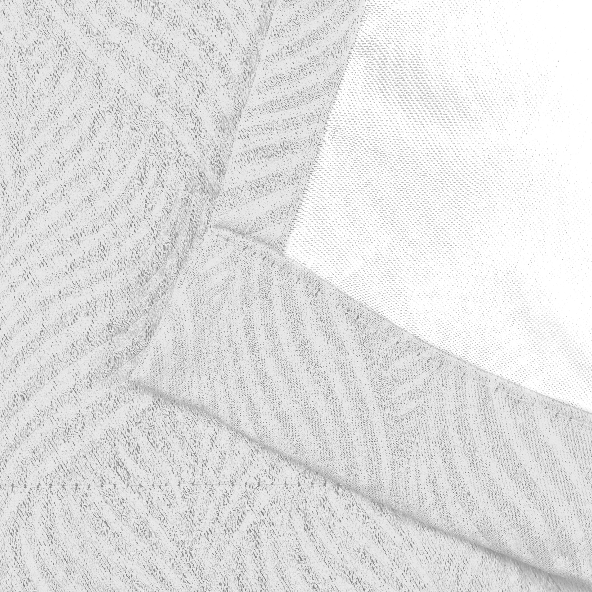 Superior Wave Blackout Grommet Curtains Panel Set, Snow White, 52" x 96"