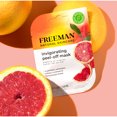 thumbnail image 5 of Freeman Natural Skincare Invigorating Grapefruit & Peptides Peel-off Facial Mask, 5 of 10