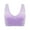 Light Purple, variant on Women Bra Hollow Out Removable Pads Solid Color Seamless Japanese Korean Style Wire Free U Back Vest Brassiere for Daily Wear,Light Purple