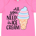 thumbnail image 4 of Inktastic All You Need is Ice Cream with Ice Cream Cone Boys or Girls Baby Bodysuit, 4 of 5