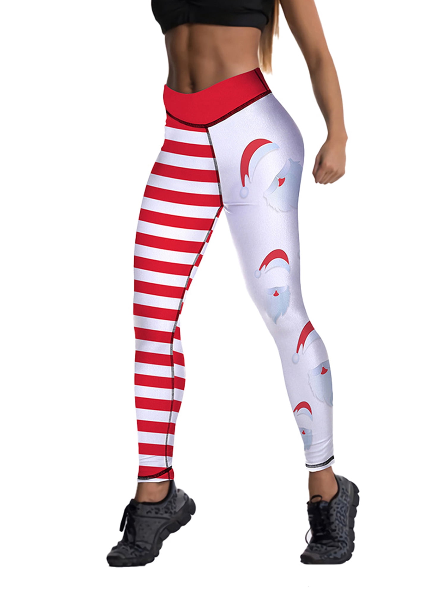 DYMADE DYMADE Women Christmas Santa Claus Leggings