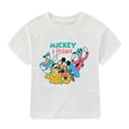 thumbnail image 2 of Disney Mickey Mouse Donald Duck Goofy Pluto Short Sleeve T-Shirt and Mesh Short Set (Boys), 2 Piece Set, Sizes 2T-7, 2 of 7