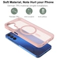 thumbnail image 4 of Galaxy A15 5G Case,Magnetic Phone Case with MagSafe for Samsung Galaxy A15 5G 6.5",Takfox [Frosted] Shockproof Case Matte Hard Plastic & Silicone Rubber Full Body Bumper Protection Cover,Pink, 4 of 9