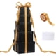 thumbnail image 1 of Cajas de regalo CHARMGIFTBOX, paquete de 5 unidades, negras, con cinta, 1 of 6