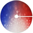 thumbnail image 1 of FMSHPON American Flag Tree Skirt Independence Day Xmas Christmas Tree Skirt Stand Mat for Holiday Party Decoration Indoor Outdoor 48 inches, 1 of 6