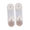 thumbnail image 1 of 2 piezas Correas de encaje de patinaje sobre hielo bandas elásticas para entrenamiento de danza practicando Blanco, 1 of 8