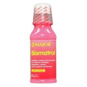 3 Pack Major Bismatrol Digestive Relief Compare to Pepto-Bismol 8 Oz Each