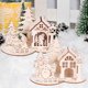thumbnail image 3 of Rompecabezas de madera 3D Casa de Papá Noel JAMW Sencillez, 3 of 4