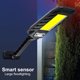 thumbnail image 5 of LED COB Solar Flood Outdoor farolas, IP65 impermeable de a amanecer Luz de área de seguridad para patio, jardín, almacén, sendero, cancha de 120COB Soledad luz de calle al aire libre, 5 of 10