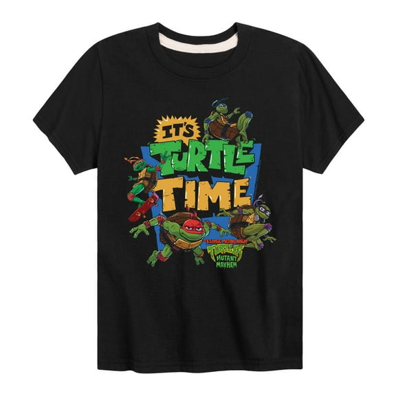 Teenage Mutant Ninja Turtles Mutant Mayhem - Its Turtle Time - Toddler & Youth Short Sleeve Graphic T-Shirt