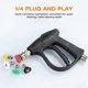 thumbnail image 4 of Pressure Washer Gun With 5 Water Nozzles, 4350psi Power Short Spray Gun, 4 of 5