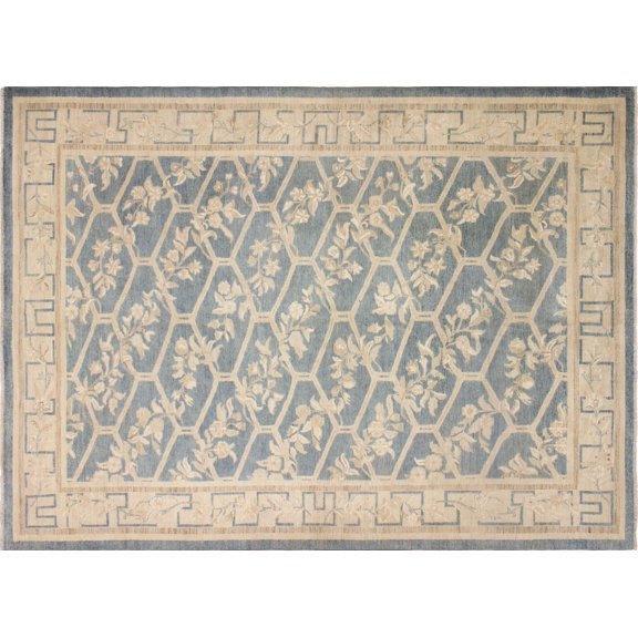Sun-Faded Kulyan Lt. Blue/Beige Rug, 10'0" x 13'8"