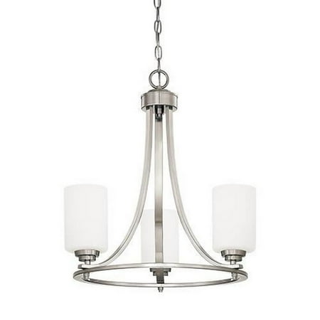 Satin Pewter Three Light Chandelier - Millennium Lighting-7253-SN-Bristo - Three Light Chandelier Satin