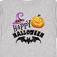 thumbnail image 4 of Inktastic Happy Halloween Bat, Witch Hat, Jack O Lantern Boys or Girls Long Sleeve Toddler T-Shirt, 4 of 5