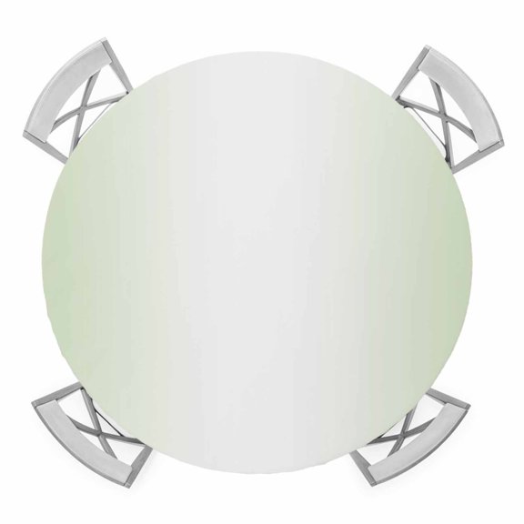 Elastic Fitted Round Tablecloth, Light Green Ombre Waterproof Stretch Table Cover for 55"-60" Tables, Modern Gradient Abstract Art Washable Outdoor Tablecloths for Patio, Picnic, Camping