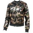 thumbnail image 3 of Polly & Esther - Sequined Camo-Print Bomber Jacket - Juniors - M, 3 of 4