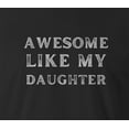 thumbnail image 2 of 9 Crowns Tees Men's Awesome Daughter Kids Son  T-Shirt (AwesomeDaughter-Black, Small), 2 of 3