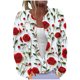 thumbnail image 2 of Cárdigan holgado informal con estampado de manga larga y botones para mujer, chaqueta de punto, top de poliéster para mujer, 2 of 5