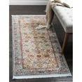 thumbnail image 1 of Unique Loom 3139624 2 ft. 7 in. x 10 ft. Rumba Baracoa Runner Rug, Light Blue, 1 of 1
