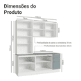 thumbnail image 3 of Cocina Integral Completa Armario de Vidrio Madesa Lux BG 02, 3 of 5