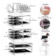 thumbnail image 2 of Cq acrylic Makeup Organizer Skin Care Large Clear Cosmetic Display Cases Stackable Storage Box With 11 Drawers For Vanity,Set of 4 C104, 2 of 3