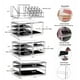 thumbnail image 2 of Organizador de maquillaje Cq, acrílico, apilable, 11 cajones, transparente, 4 unidades, 2 of 7