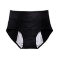 thumbnail image 3 of Washable Incontinence Underwear for Women, Thin Lightweight Urine Leak Resistant Ladies Panties, Reusable Protective Briefs for Light Bladder Leakage Black L, 3 of 4