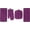 Purple, variant on Set of 4, 100% Polyester 1 Kitchen Towel, 1 Dishcloth, 1 Potholder, 1 Oven mitt Kitchen Linen Set for Kitchen Décor for Cooking, Baking, Barbecue.