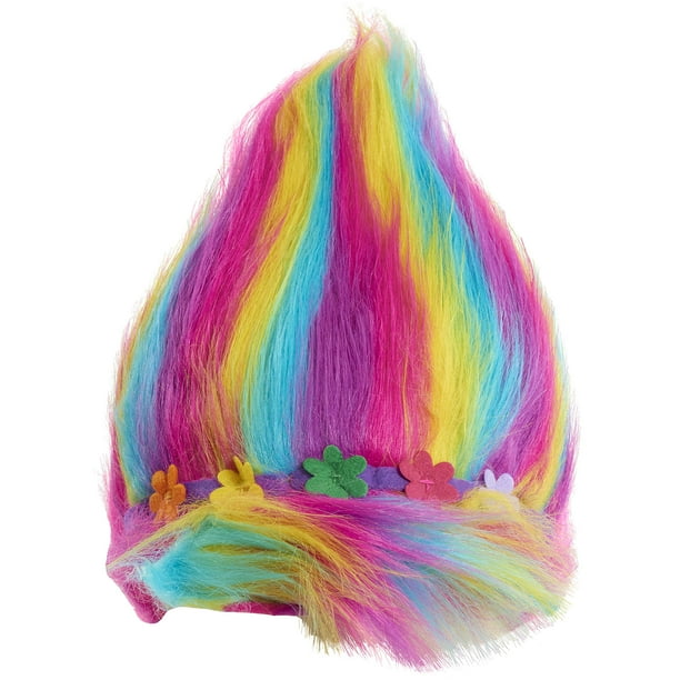 Trolls World Tour Troll rific Poppy with Rainbow Hair Wig Ages 3