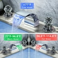 thumbnail image 3 of Senlesen Waterfall Brass Chrome 8 in Widespread Two-Handle Faucet, 3 of 13