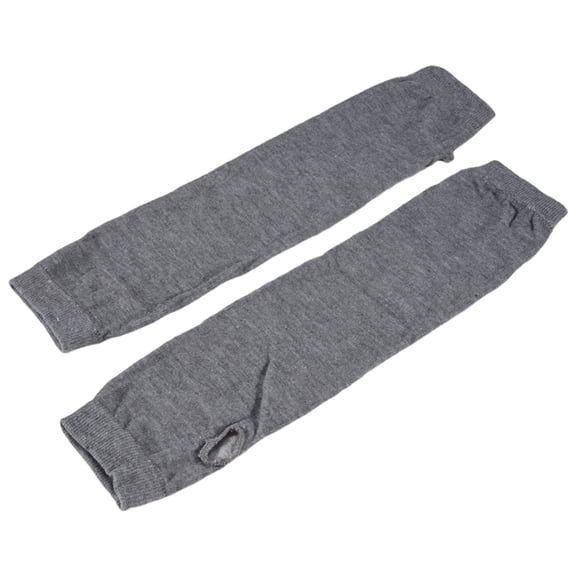 Fashion Women Lady Girls' Stretchy Soft Arm Warmer Long Sleeve Fingerless Gloves - Gray